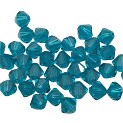 Swarovski 5328 Blue Zircon Crystal Beads (12)