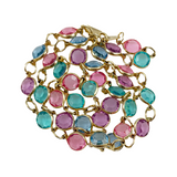Pastel Crystal Necklace by Two Sisters
