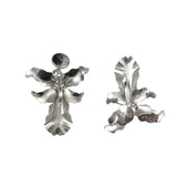 Silver Orchid Screw Back Earrings by Bugbee & Niles