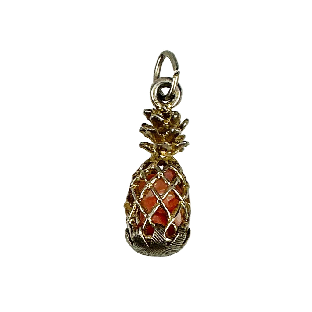 Crea Sterling Silver Pineapple Charm Pendant Vintage