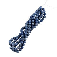 Blue Dumortierite Round Beads