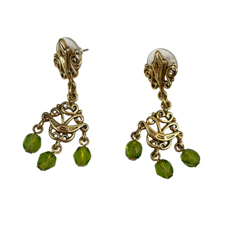 Erwin Pearl Green Chandelier Earrings