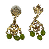 Erwin Pearl Green Chandelier Earrings