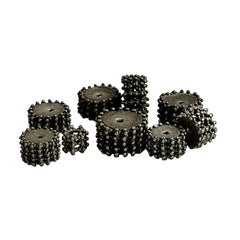 Antique Large Yemen Sterling Silver Granulated Beads