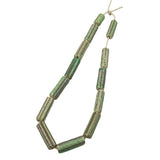 Green Striped African Trade Beads