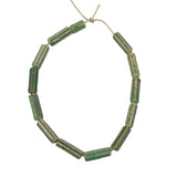 Green Striped African Trade Beads