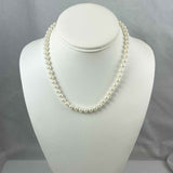 White Glass Pearl Knotted 6mm Necklace by Carolee