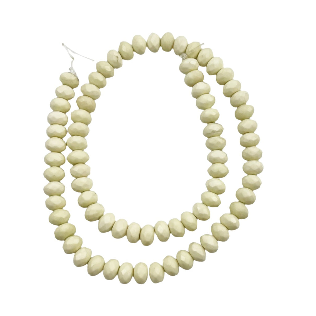 Lemon Chrysoprase (Citron) Rondelle Beads 