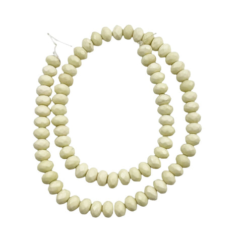 Lemon Chrysoprase (Citron) Rondelle Beads 