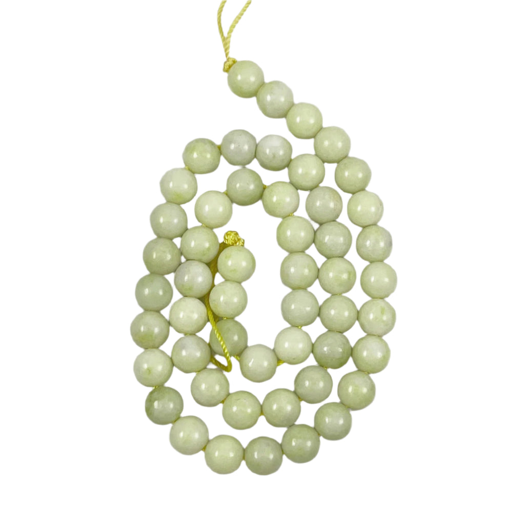 Lemon Chrysoprase (Citron) Round Beads