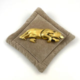 Large Leopard Brooch Gold Plated