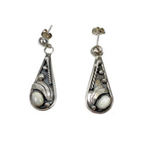 Native American Sterling Mother of Pearl Earrings