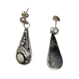 Native American Sterling Mother of Pearl Earrings