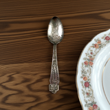 Native American Eagle Silver Spoon on table