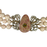 Coral Necklace Vintage Italian Pink RiBi 
