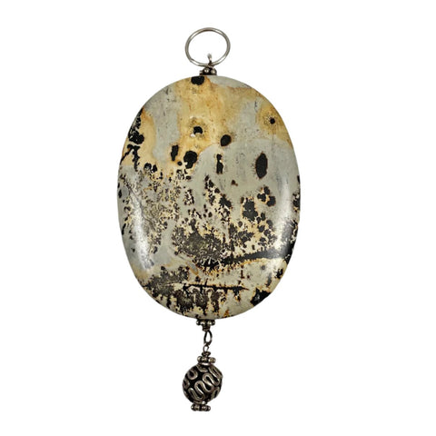 safari picture jasper pendant