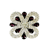 Swarovski Amethyst Rhinestone Brooch Vintage