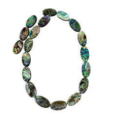 Large Paua Abalone Shell Ovals Beads 22mm