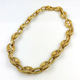 Chunky Gold Mariner Link Necklace by AFJ Vintage