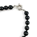 Black Onyx and Agate Beaded Necklace