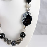 Black Onyx Agate Necklace