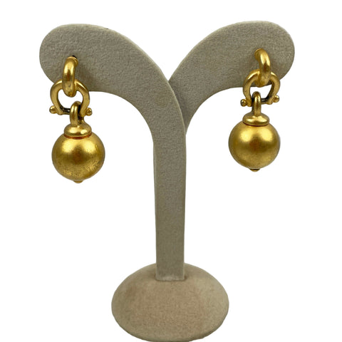 Anne Klein Gold Drop Earrings
