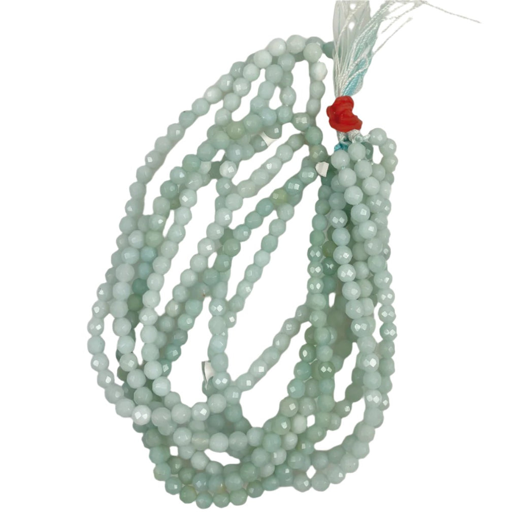 Amazonite Faceted 4mm Round Beads Strands