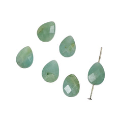 Amazonite Faceted Flat Briolettes (6)