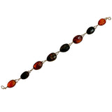 Amber Faceted Bead Bracelet Mixed Colors