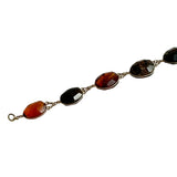 Amber Faceted Bead Bracelet Mixed Colors