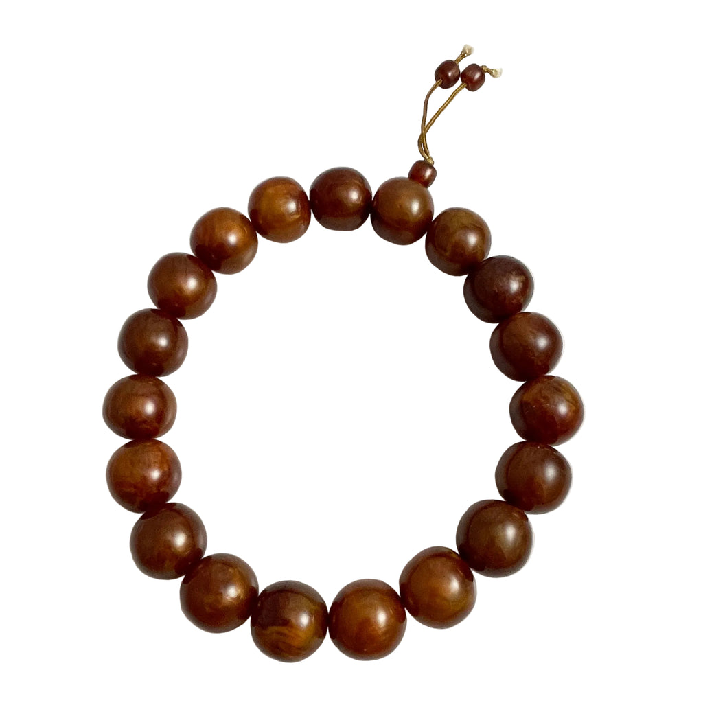 Huge Golden Amber Resin Vintage Beads 24mm