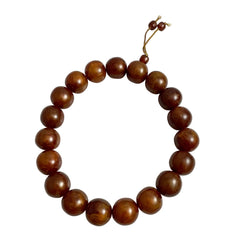 Huge Golden Brown Resin Vintage Beads 24mm