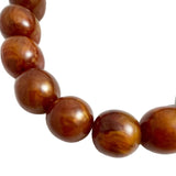 Huge Golden Amber Resin Vintage Beads 24mm
