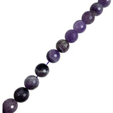Amethyst Faceted Gemstone Round Beads 14mm