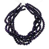 genuine amethyst gemstone beads round
