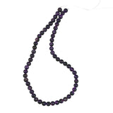 genuine amethyst gemstone beads round