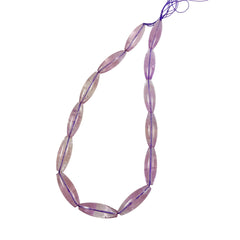 Amethyst Long Oval Beads 30mm