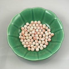 Angel Skin Coral Round Beads Loose Natural (6)