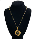 Anne Klein Gold Sun & Star Necklace Vintage