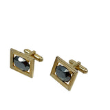 Anson Hematite Cufflinks 1950's Vintage
