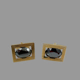 Anson Hematite Cufflinks 1950's Vintage