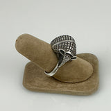 Sterling Silver Armadillo Ring Heavy Vintage