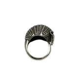Avery Sterling Silver Armadillo Ring Heavy Vintage