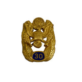 US Military Government 30 Year Service Gold Pin Badge