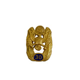 US Military 30 Year Service Gold Pin Badge