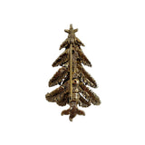 Art Rhinestone Christmas Tree Holiday Pin Vintage