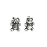 James Avery Sterling Teddy Bear Stud Earrings Retired