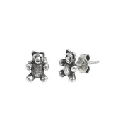 James Avery Sterling Teddy Bear Stud Earrings Retired