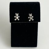 James Avery Sterling Teddy Bear Stud Earrings Retired