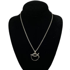 James Avery Sterling Ichthus Charm Holder Necklace